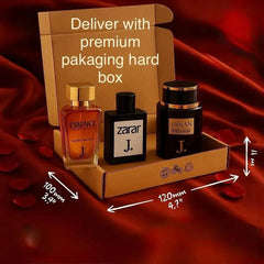 Unisex Perfume Set 3 Pieces J. By GB Premium Gift Pack