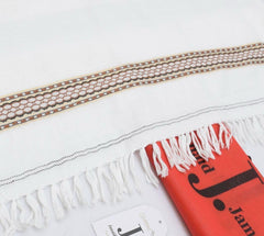 Luxurious Embroidered Wool Shawl